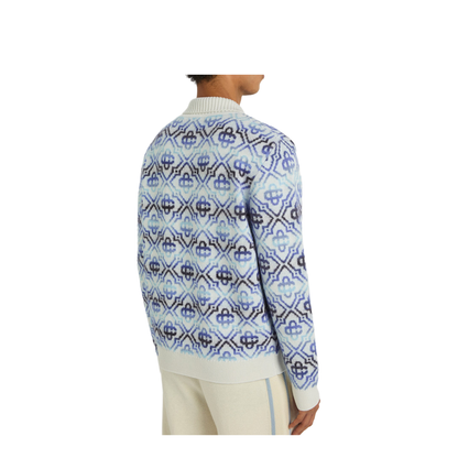 Space Dye Zip Sweater