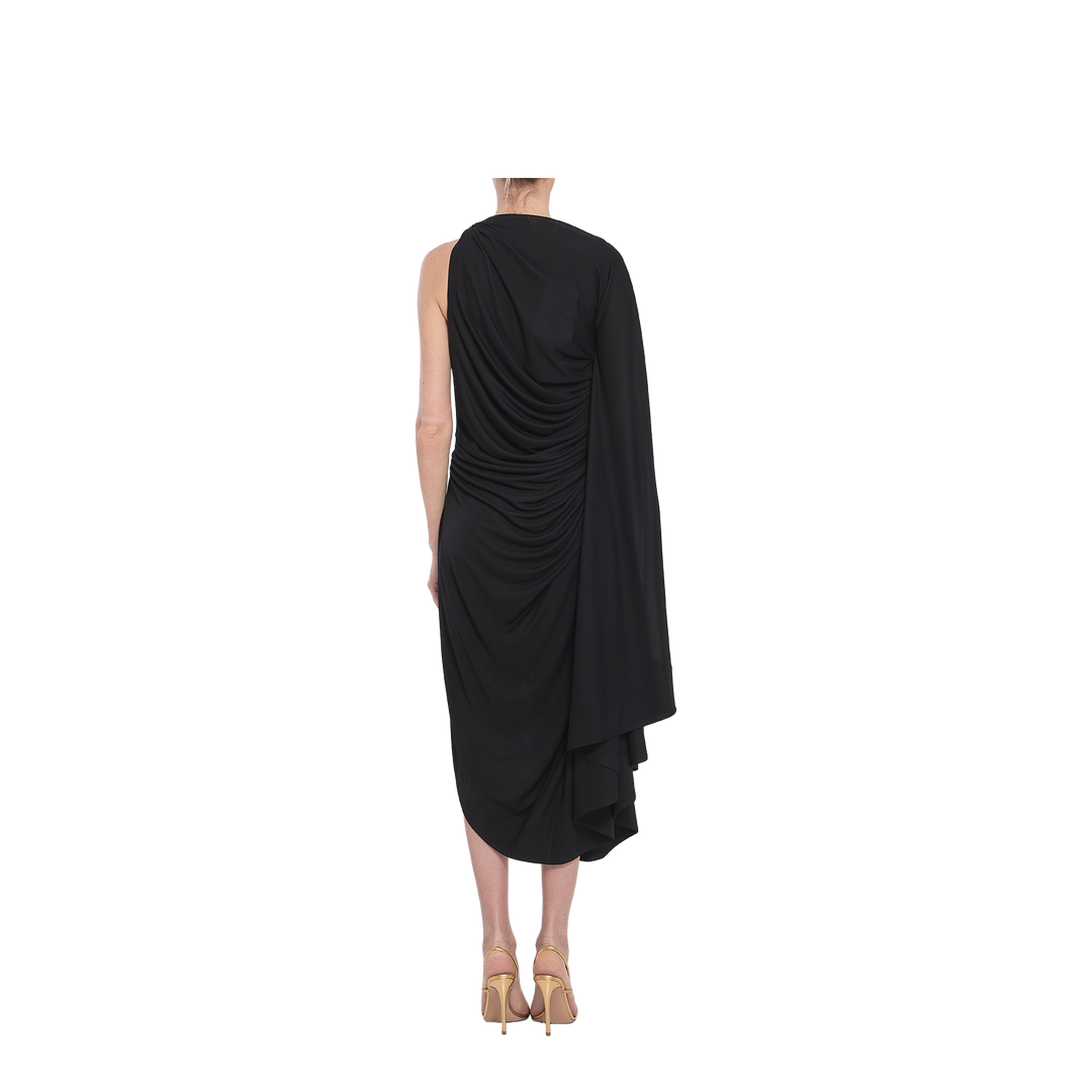 Viscose Jersey Draped Dress