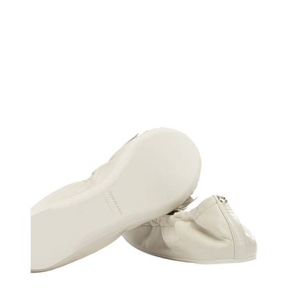 MAYFEYR - Ferragamo - Leather Ballet Flats With Bow - 0791175