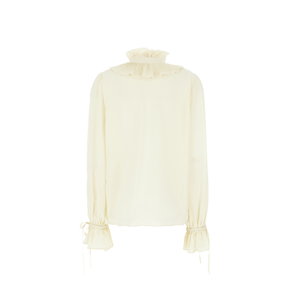 Cream Crepe Shirt