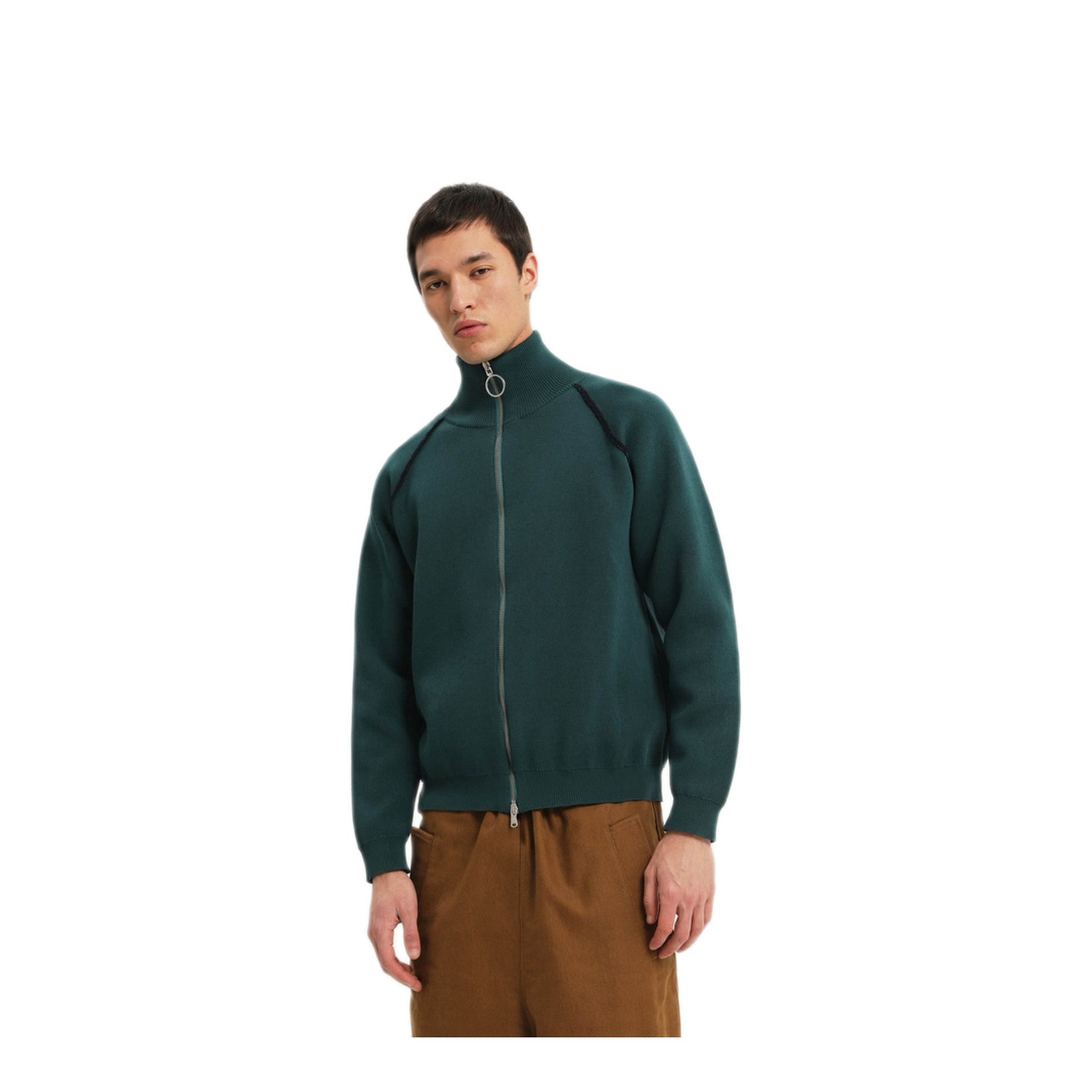 MAYFEYR - 1989 STUDIO - Dark Green Raglan Sweater - F04MAN001KNI0017200