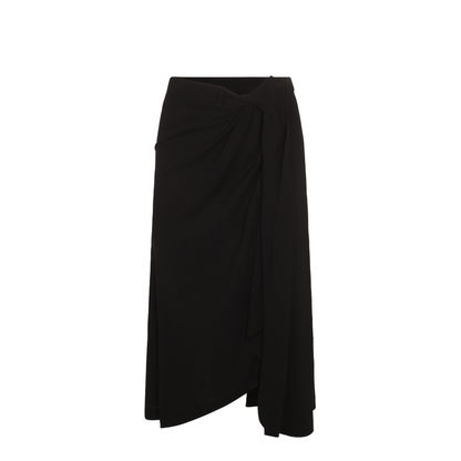 Draped Tailored Skirt