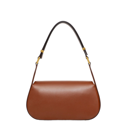 VLogo Leather Shoulder Bag