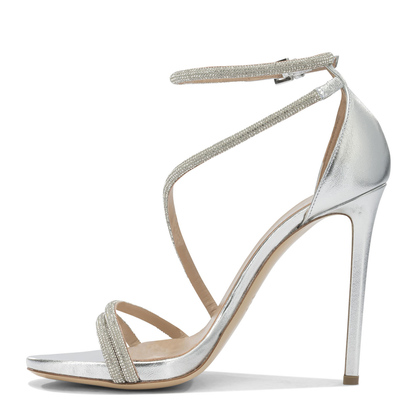 MAYFEYR - Ninalilou - Heeled Sandals - 361043MCNAPPALAMINATOARGENTO
