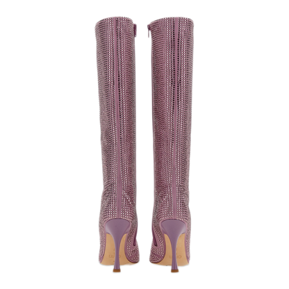 MAYFEYR - LEONIE HANNE X LIU JO - High Boot With Rhinestones - SA2711TX001S1201VIOLET