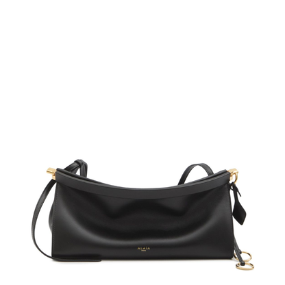 Le Click East West Medium Calfskin Shoulder Bag - Noir