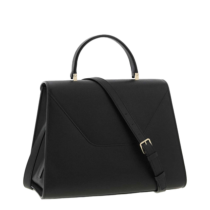 Iside Large Millepunte Calf Leather Handbag - Black