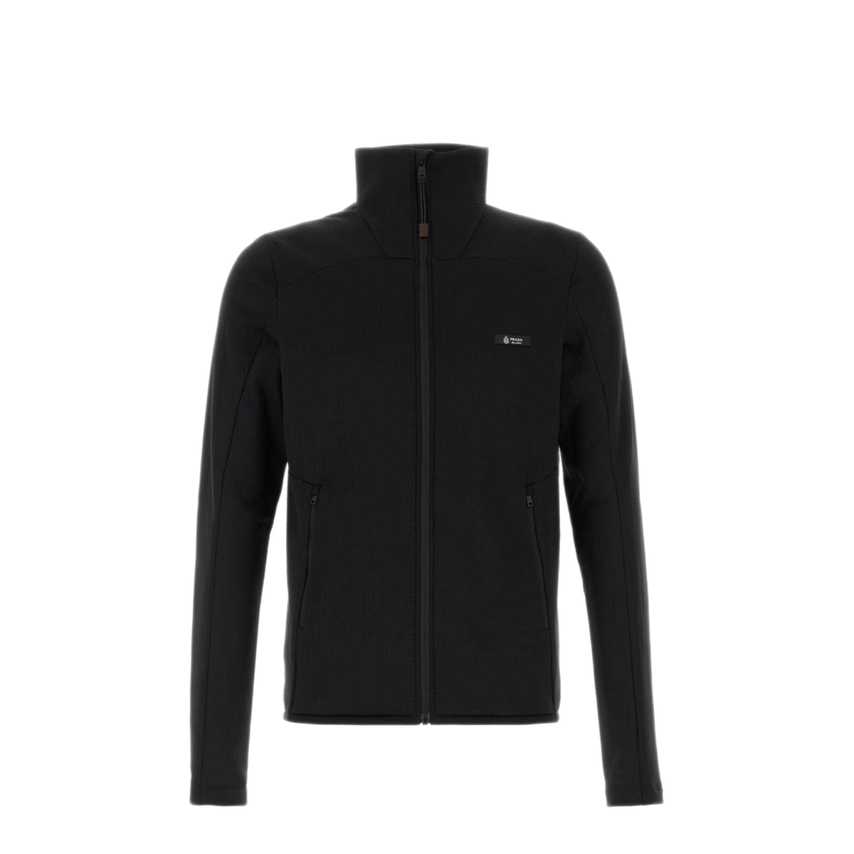 MAYFEYR - Prada - Black Stretch Pile Sweatshirt - UJL85CSOOO18VMF0002