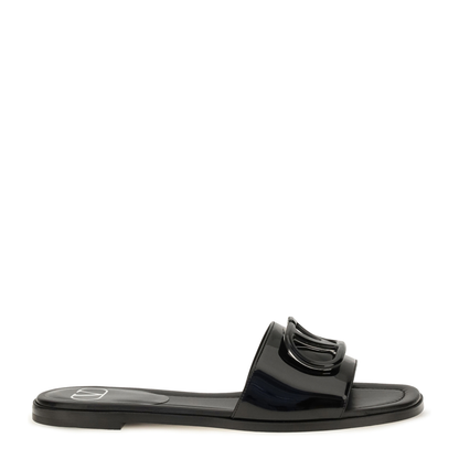 MAYFEYR - Valentino - Vlogo Patent Leather Slide Sandals - 9W2S0BD5DUW0NO