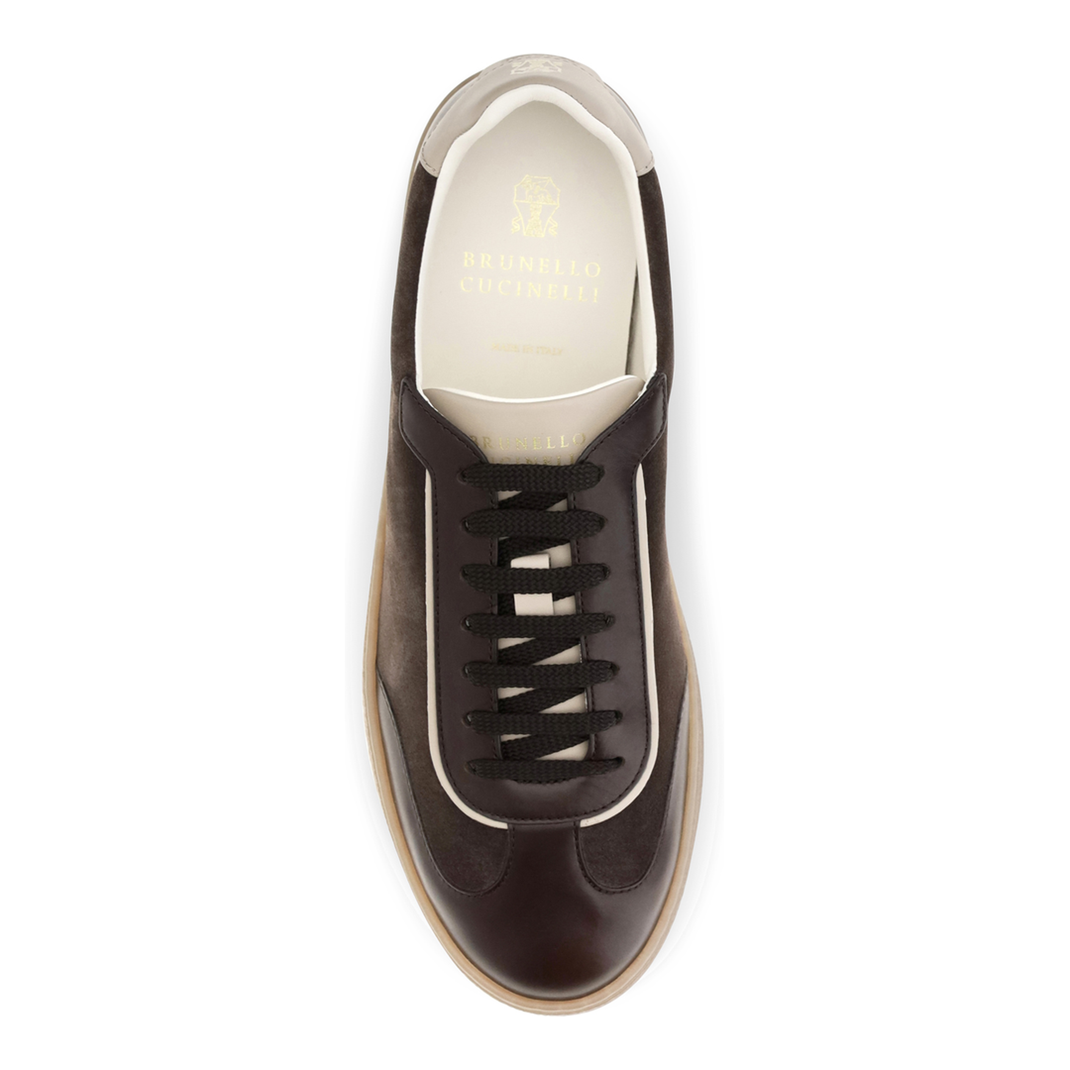 MAYFEYR - Brunello Cucinelli - Leather Sneakers With Suede Details - MZULDGJ336CXY42