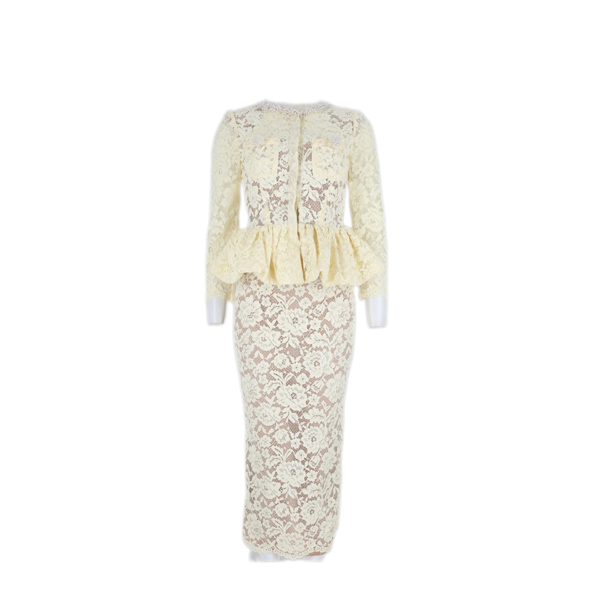 MAYFEYR - Self Portrait - Yellow Polyester Dress - AW26050MYYELLOW