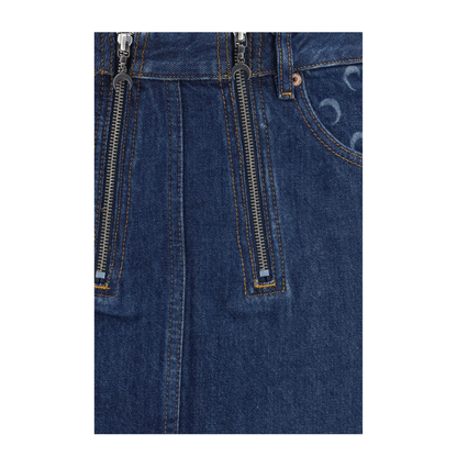 MAYFEYR - Marine Serre - Zipped Mini Skirt - WSK135ARDEN0002