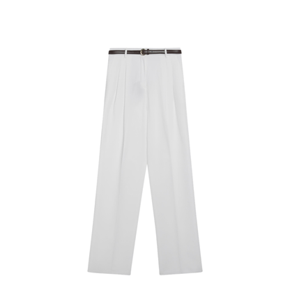 MAYFEYR -  - White Cotton Trousers - MSTDIVOCO001