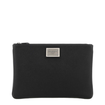 MAYFEYR - Dolce & Gabbana - Black Leather And Nylon Pouch - BM2248AD4478B956