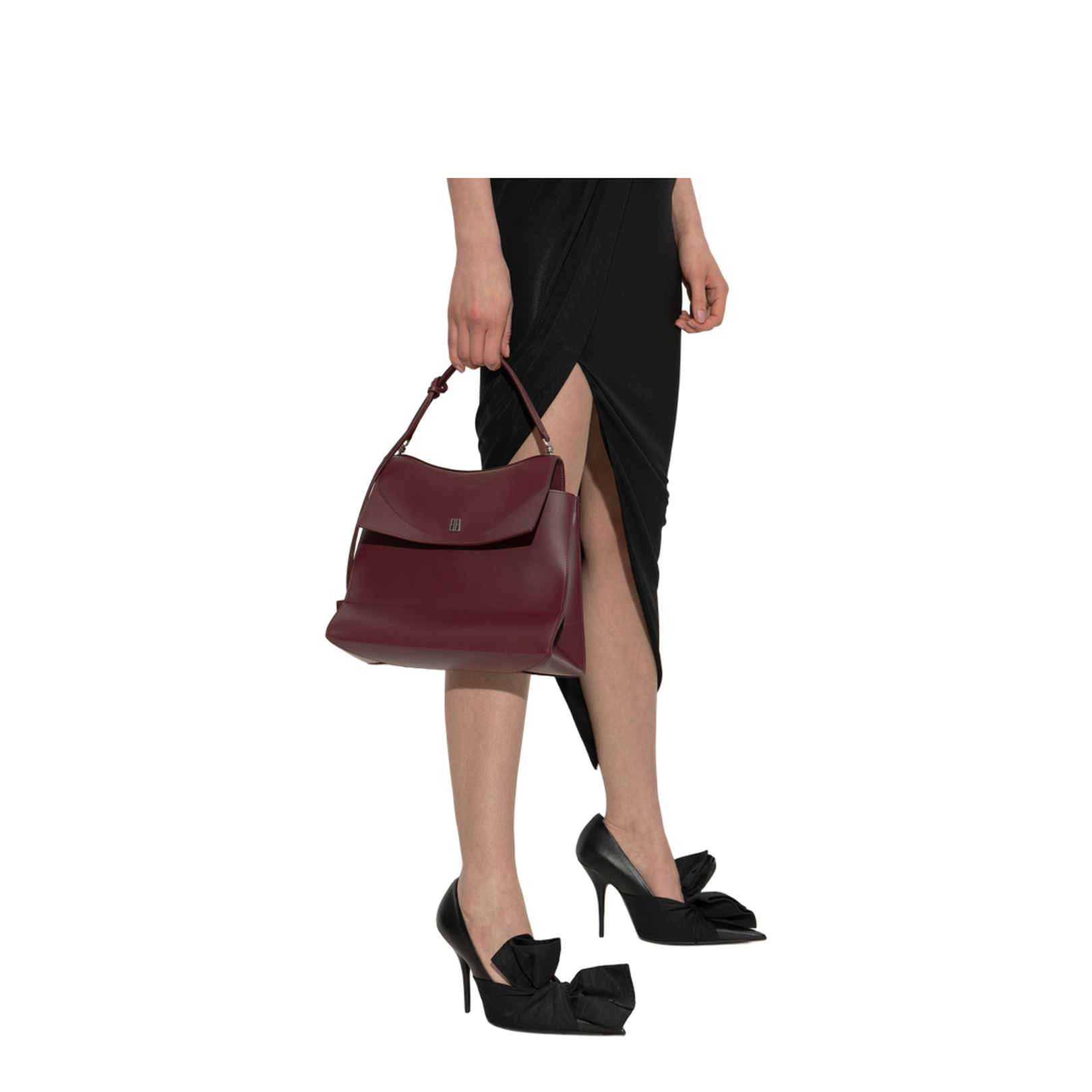 Nano Handbag Medium in Dark Burgundy