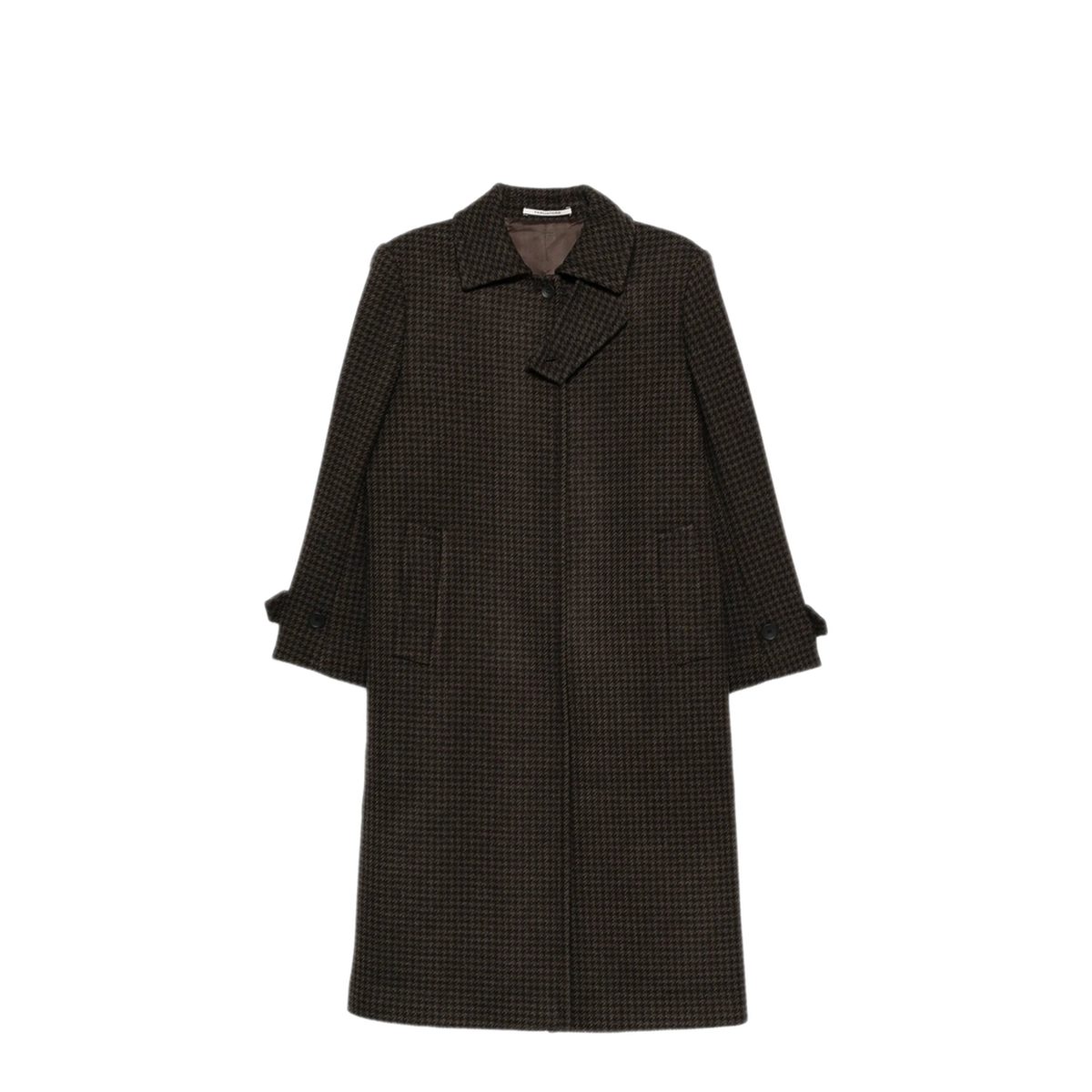MAYFEYR - Tagliatore - Brown Pied De Poule Wool Single Breasted Coat - BETHANY440093EM832