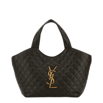 MAYFEYR - Saint Laurent - Charcoal Nappa Medium Icare Shopping Bag - 871494AAANG3212