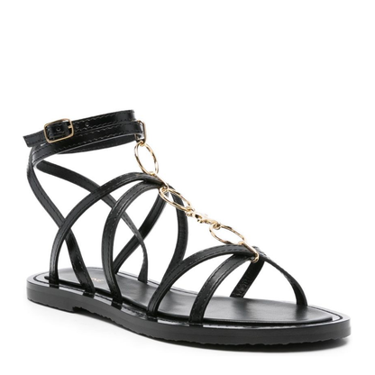 Strappy Jewel Sandal in Calfskin