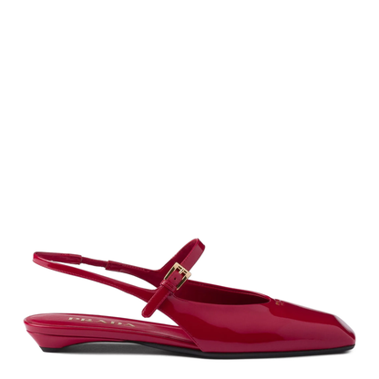 MAYFEYR - Prada - Leather Slingback Ballerina Shoes - 1F828NF015069F0E06