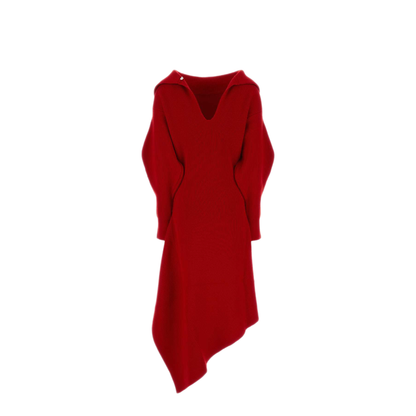 MAYFEYR - Givenchy - High Neck Slashed Knitted Dress - BW231X4ZVC600