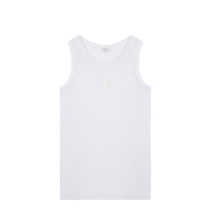 Skull-Embroidered Tank Top