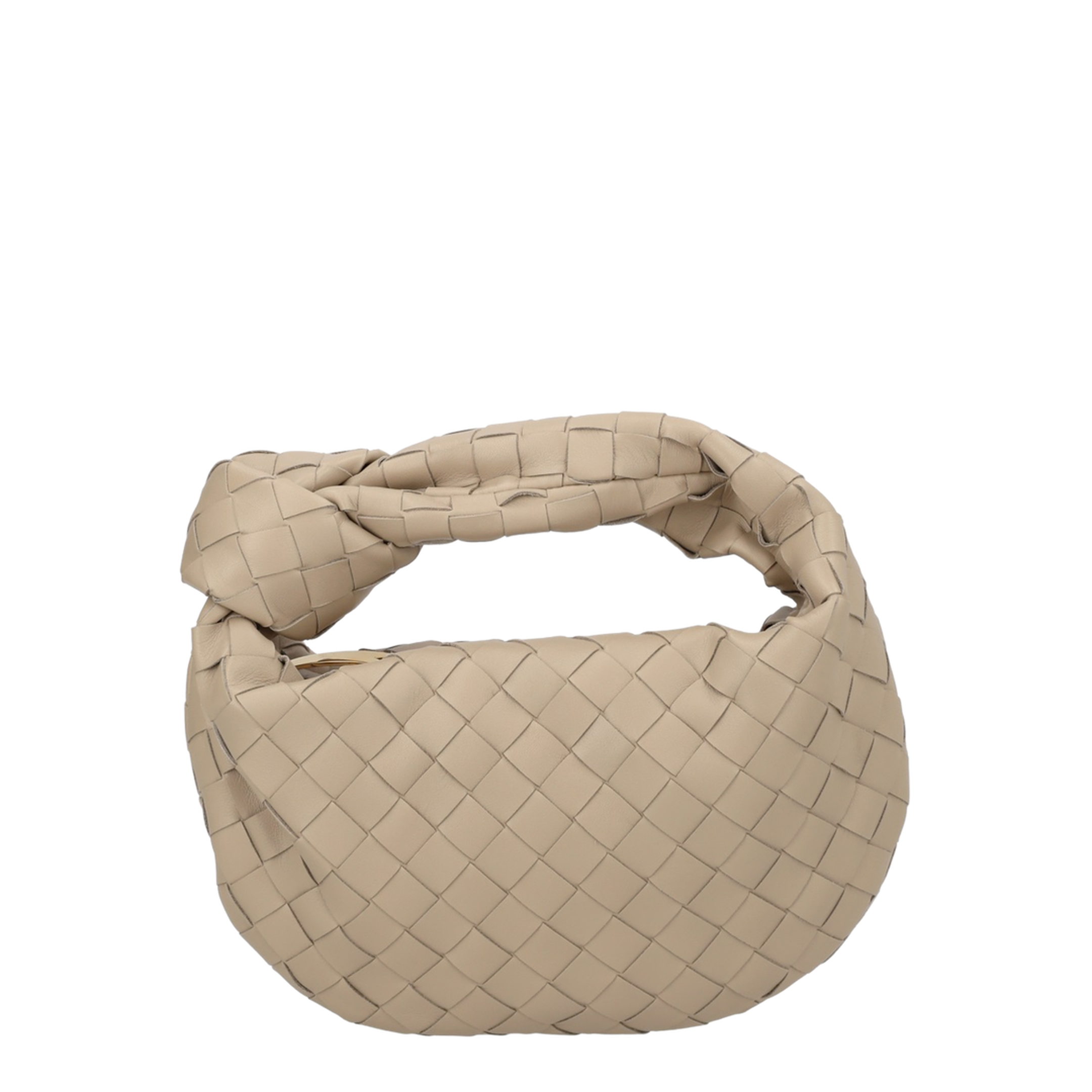 Jodie Mini Lambskin Top-Handle Bag - Ecru