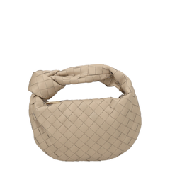 Jodie Mini Lambskin Top-Handle Bag - Ecru