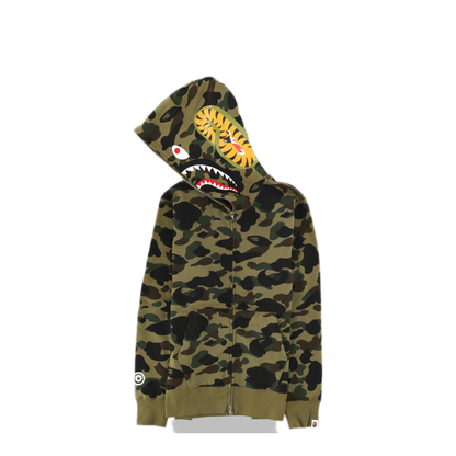 MAYFEYR - A BATHING APE - Shark Hooded Sweatshirt - 001ZPM301007MGREEN