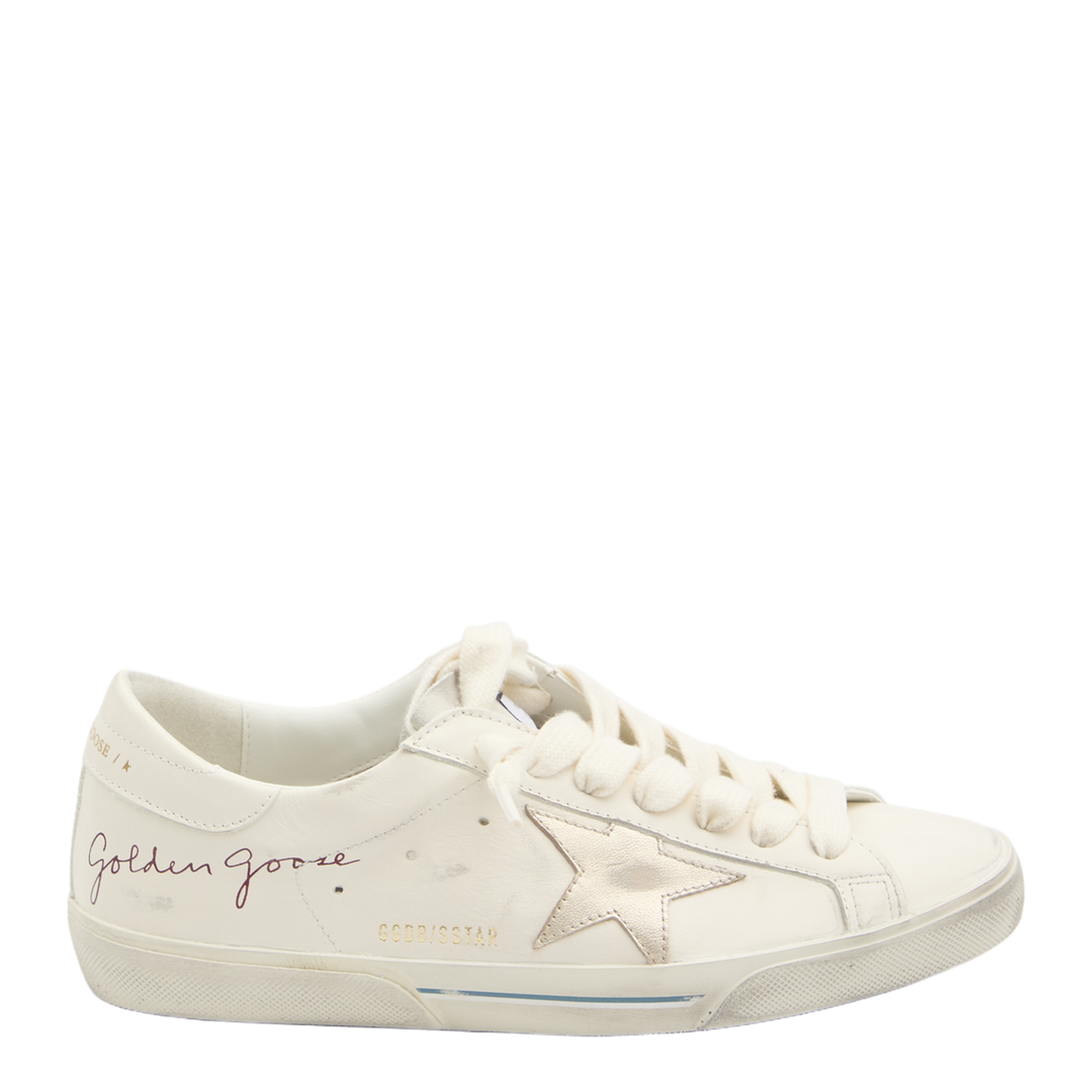 Super-Star Nappa Leather Sneakers with Laminated Leather Star