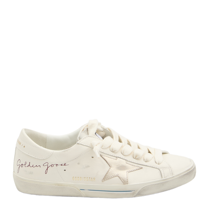 Super-Star Nappa Leather Sneakers with Laminated Leather Star