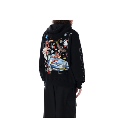 Fresco Arrow Skate Hoodie Black & White