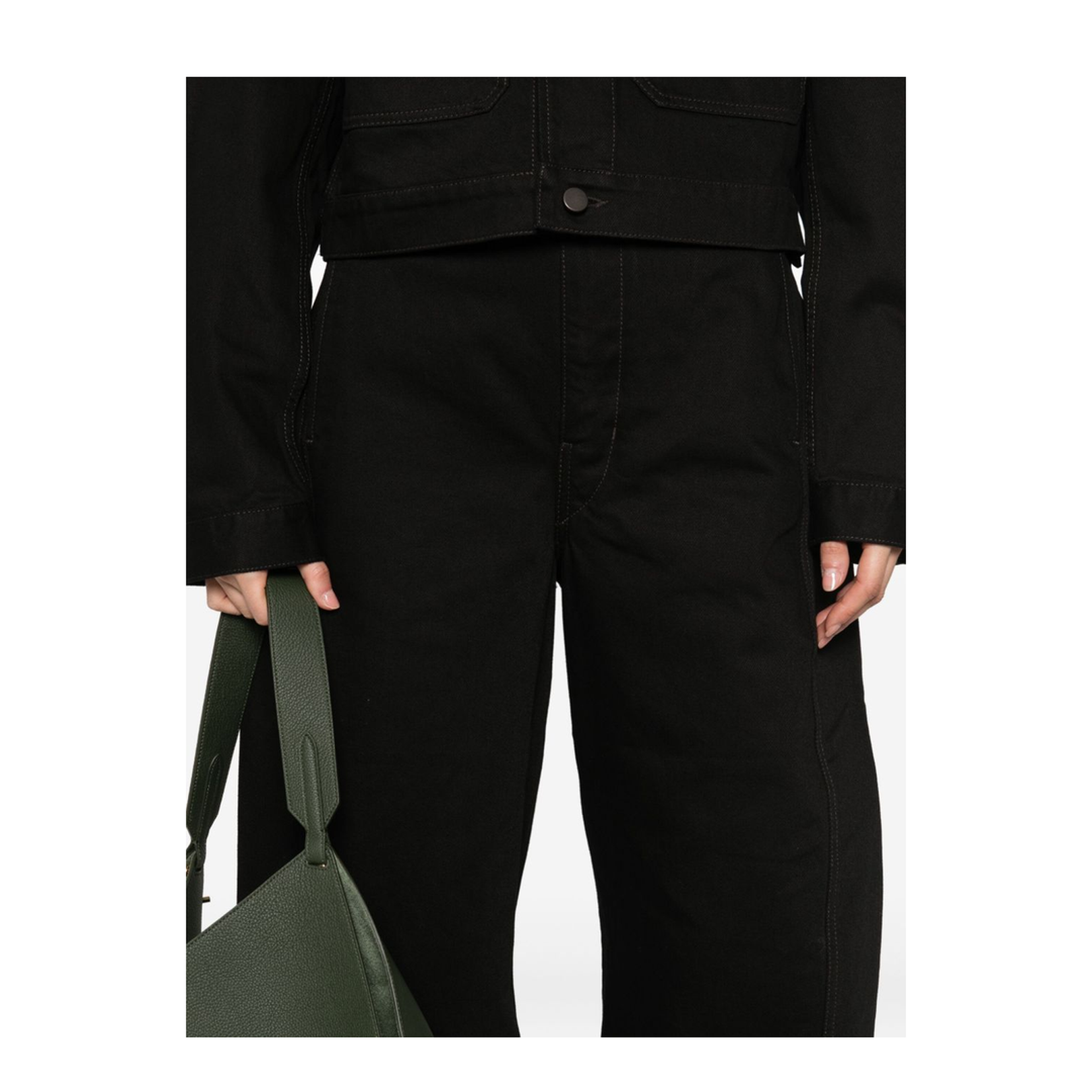 Black Maxi Barrel Workwear Pants