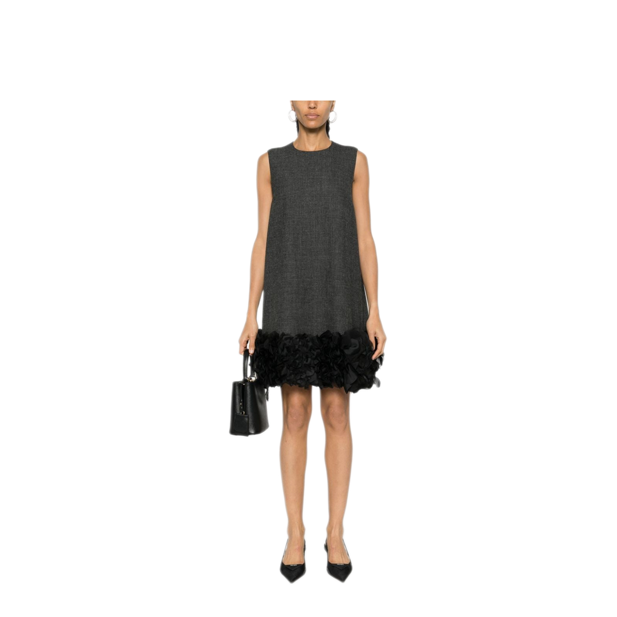 MAYFEYR - Prada - Feather-Detail Mini Dress - P3L05RSOOO13XKF0480
