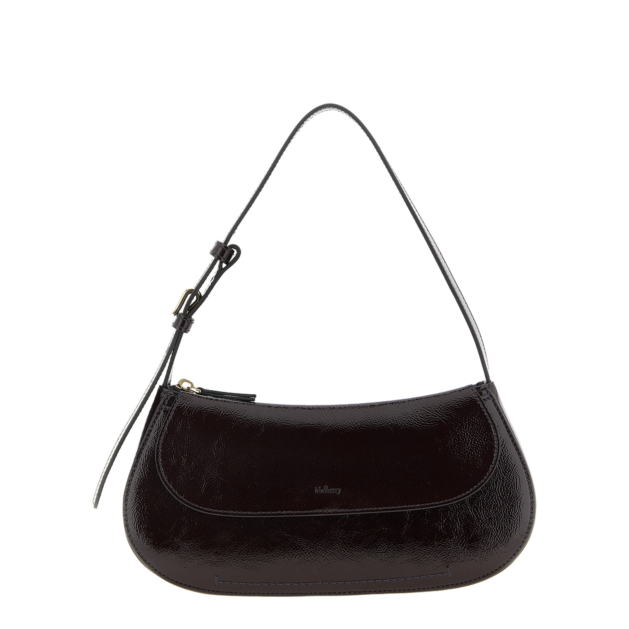 Clovelly Leather Shoulder Bag - Purple