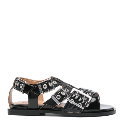 Eyelet-Detailing Sandals
