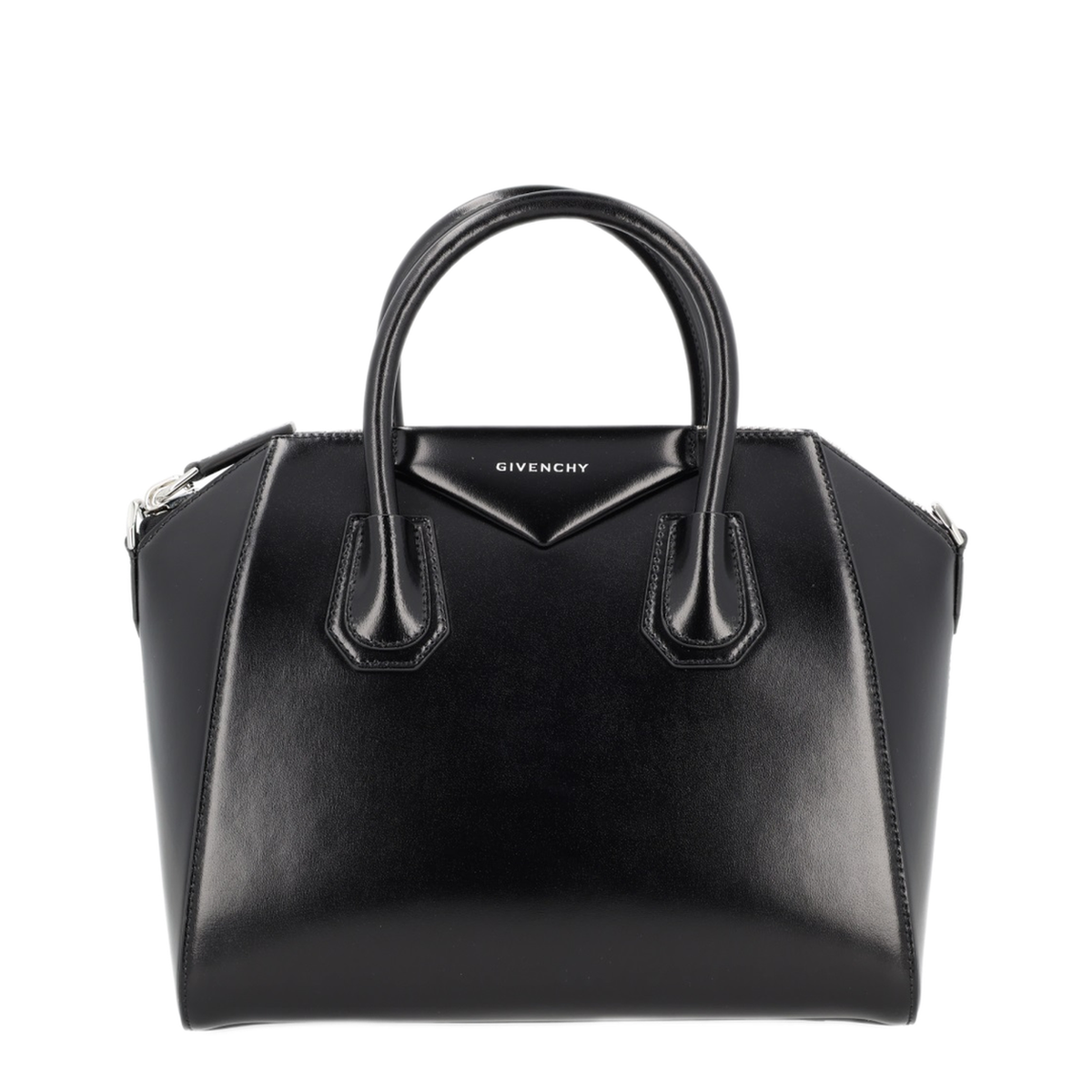 Antigona Small Box Leather Handbag - Black