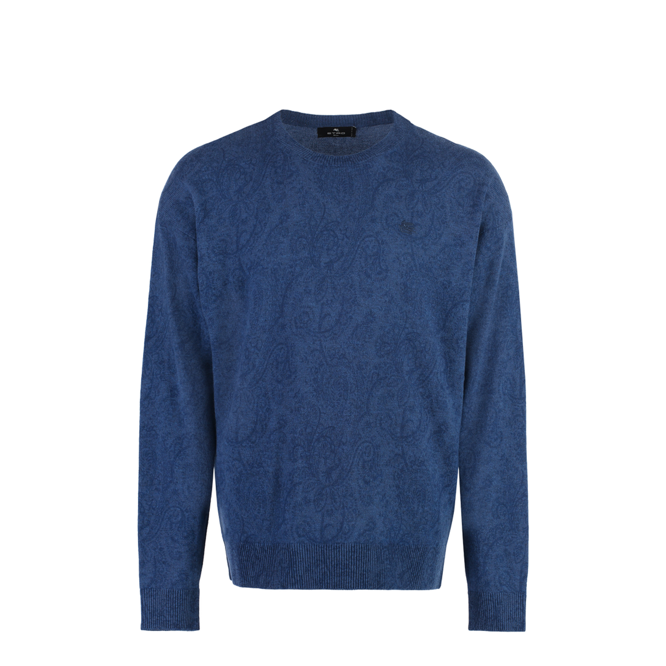 Logo Embroidered Jumper Blue