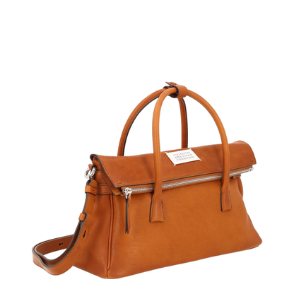 5AC West Medium Hand Bag in Brown Leather