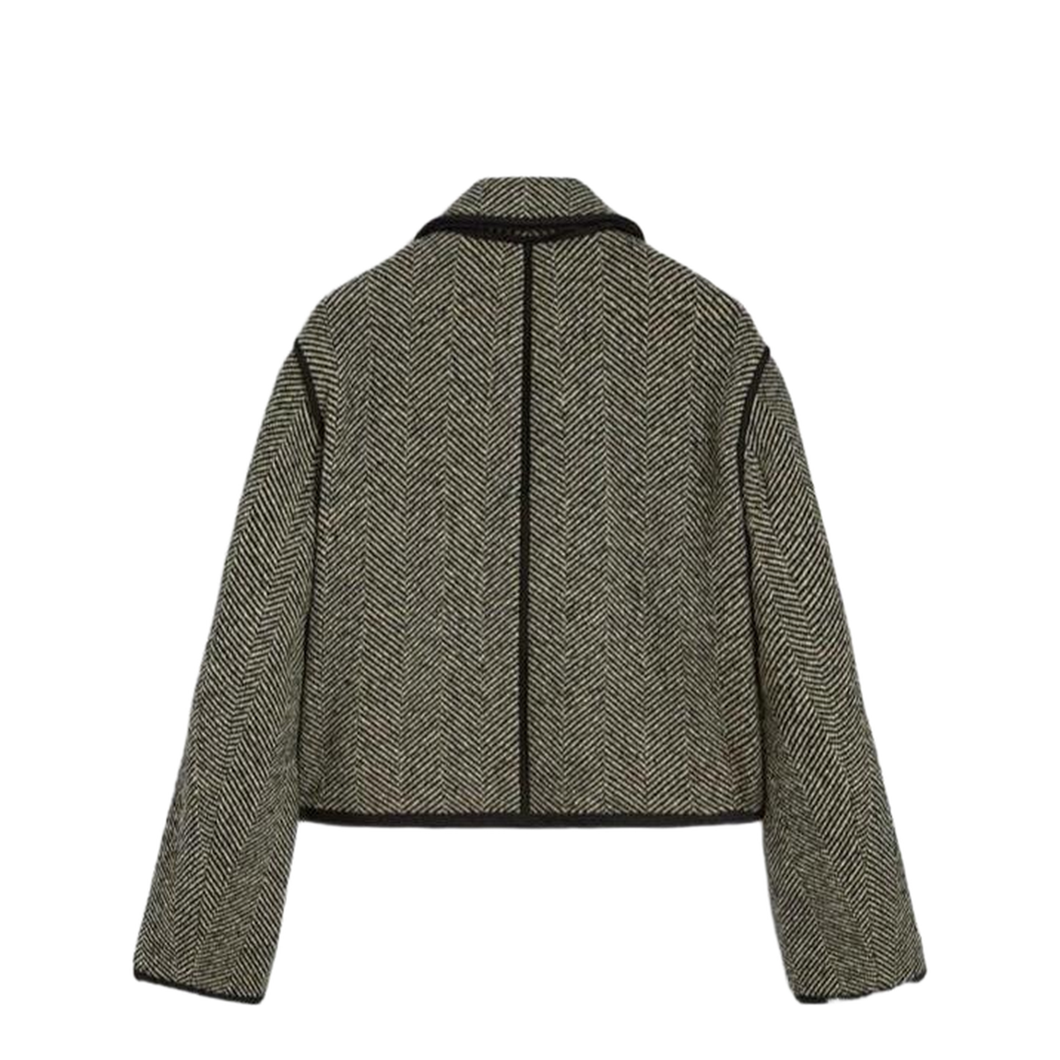 Maxi Harringbone Coating Jacket