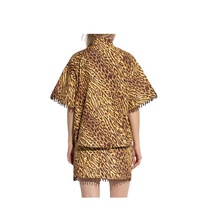 Shirt with decorative beads