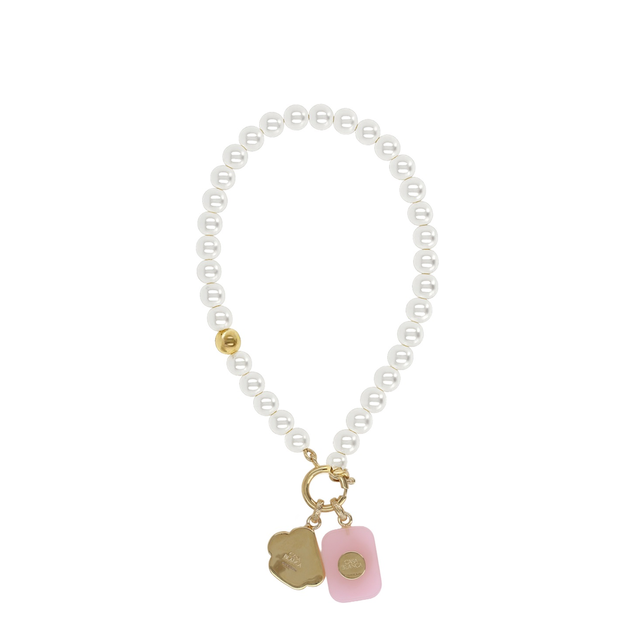 MAYFEYR - Casablanca - Icon Pearl Necklace - ASS26JW39501BRASSPEARLQUARTZ