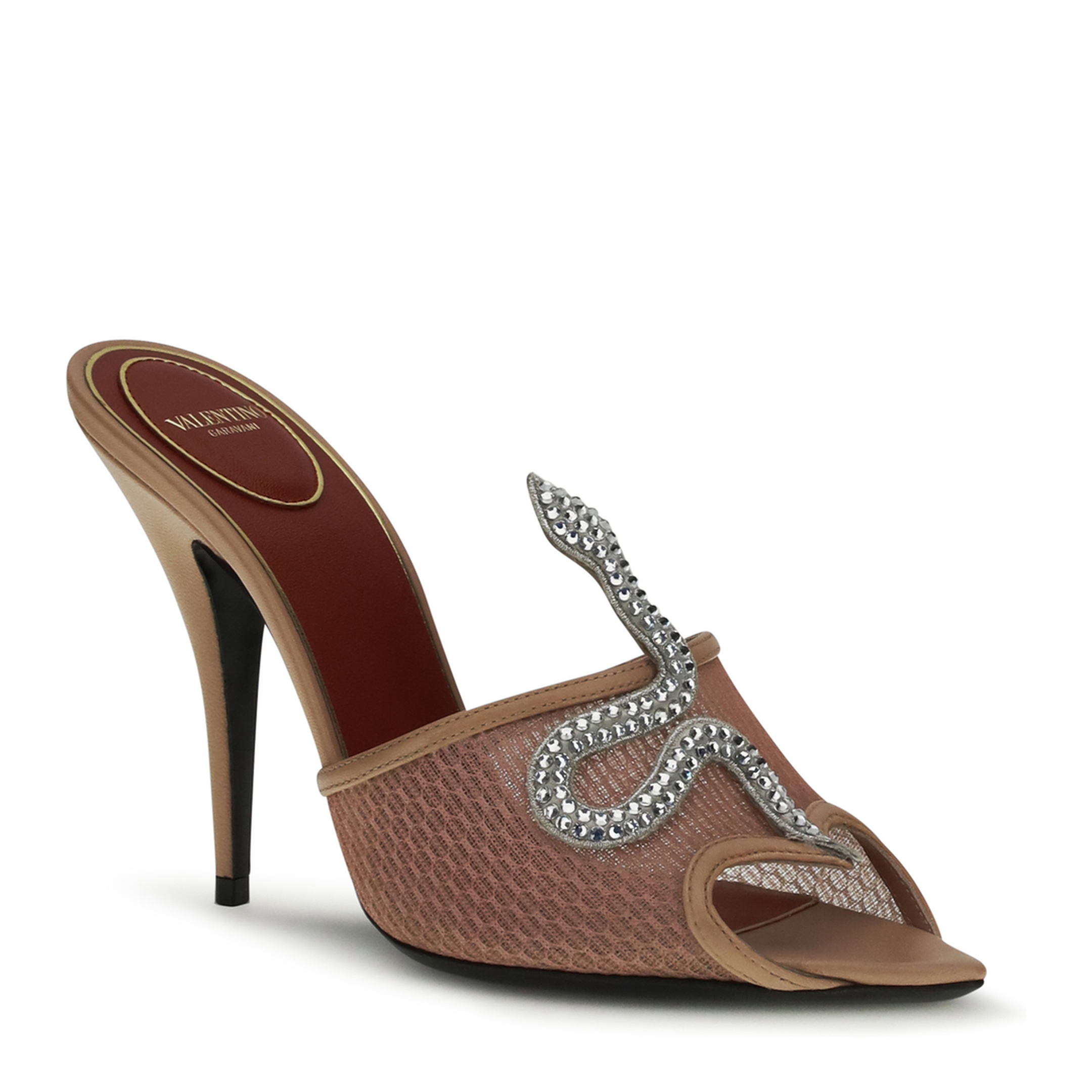 MAYFEYR - Valentino - Coeur Vipère Sandals With Mesh - 8W0S0PD7QMA