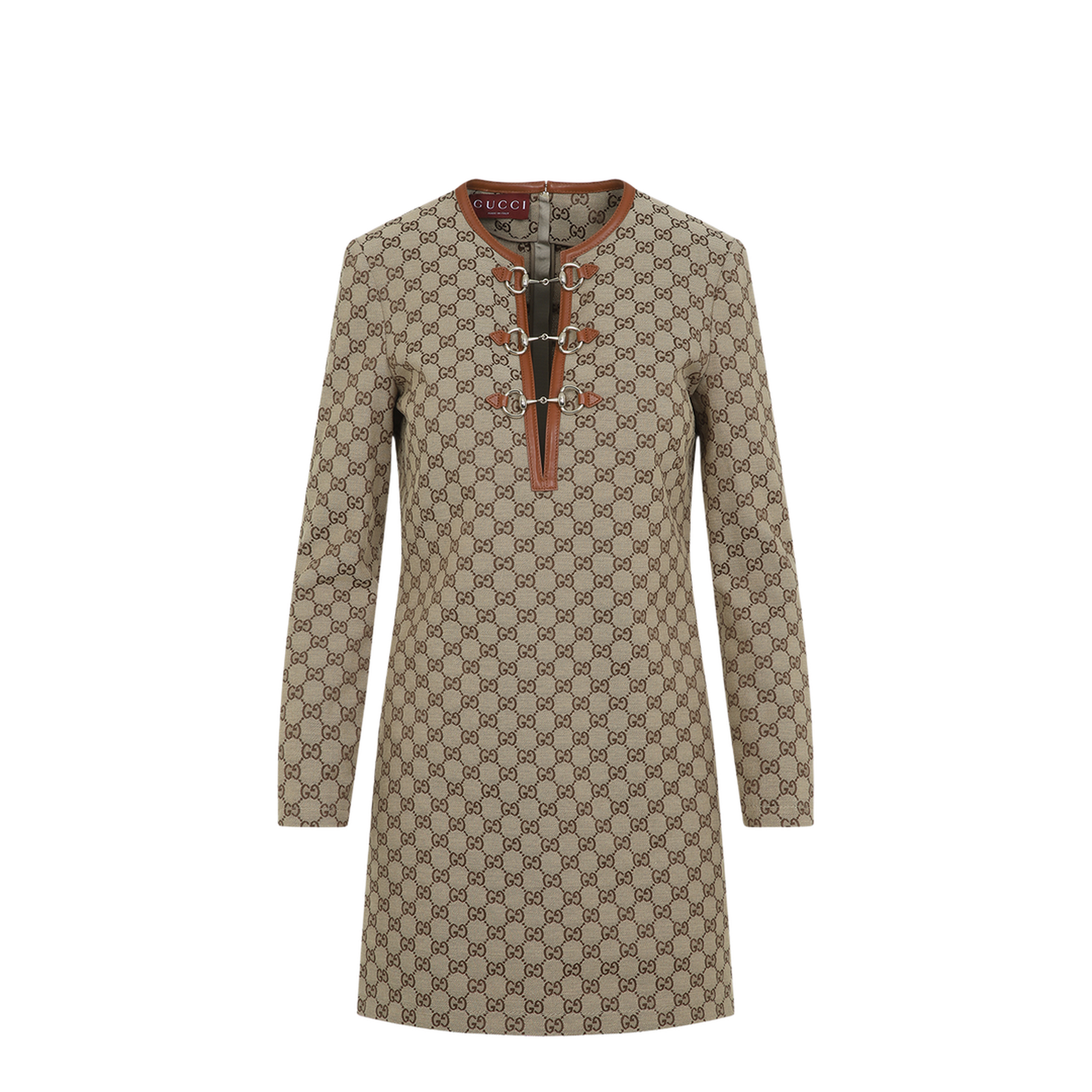 GG Canvas Dress with Horsebit