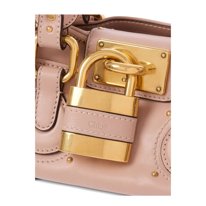 Paddington Small Grained Leather Shoulder Bag - Earthy Pink