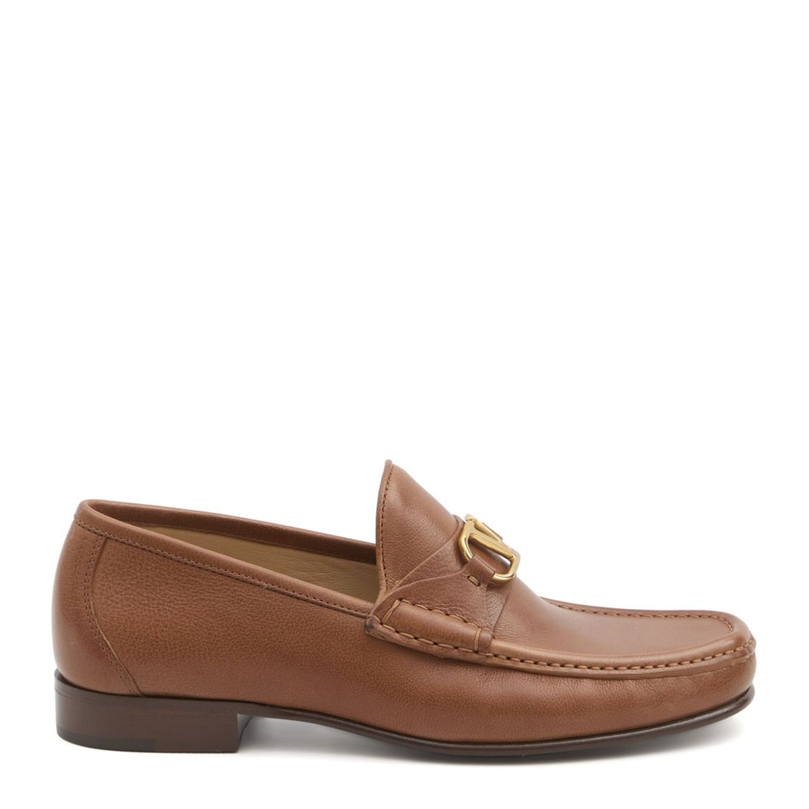 VLogo Signature Leather Loafers