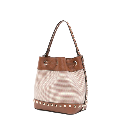 Rockstud Canvas Bucket Bag
