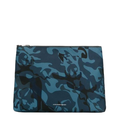 Multicolor Camouflage Skull Handheld Bag