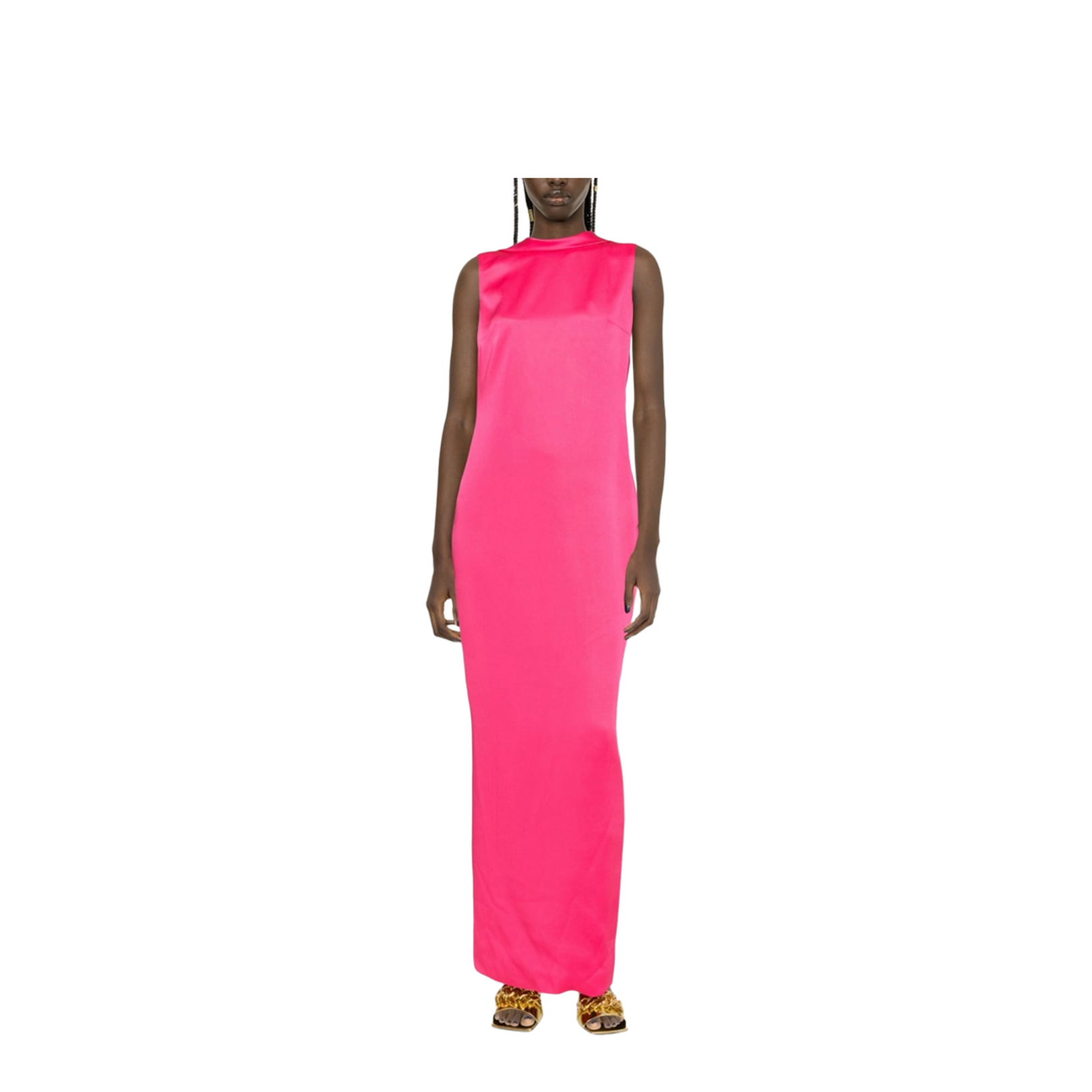 Long Dress With Ring Neckline