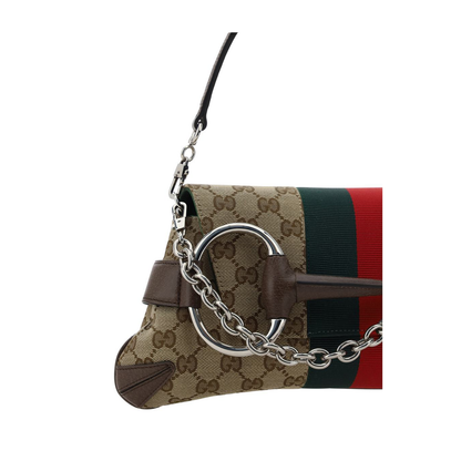 GG Canvas Large Canvas Crossbody Bag - Beige