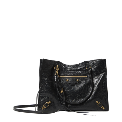 Le City Small Arena Lambskin Tote Bag - Black